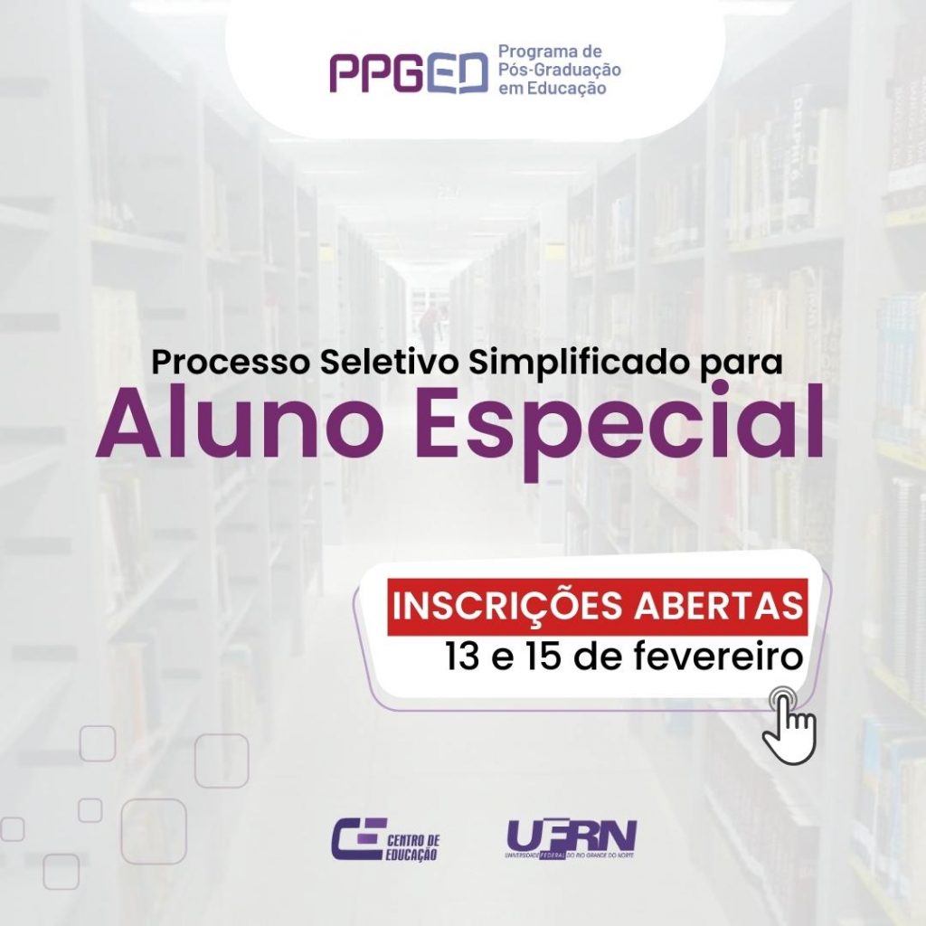 INSCRIÇÕES ABERTAS PARA O PROCESSO SELETIVO SIMPLIFICADO PARA ALUNO ...